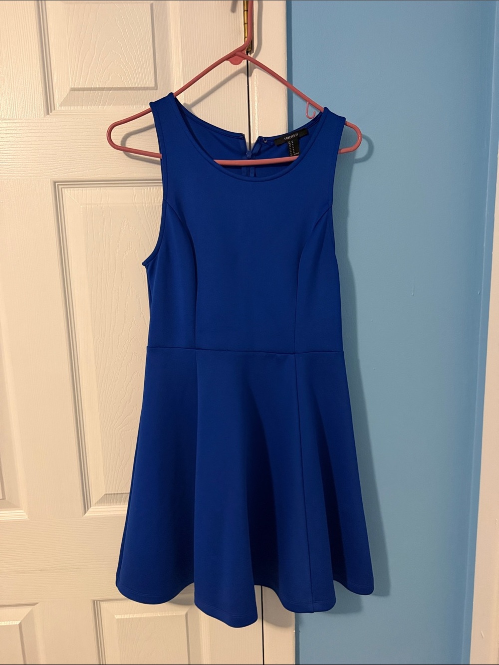 Forever 21 Girls' Royal Blue Sleeveless Fit & Flare Dress